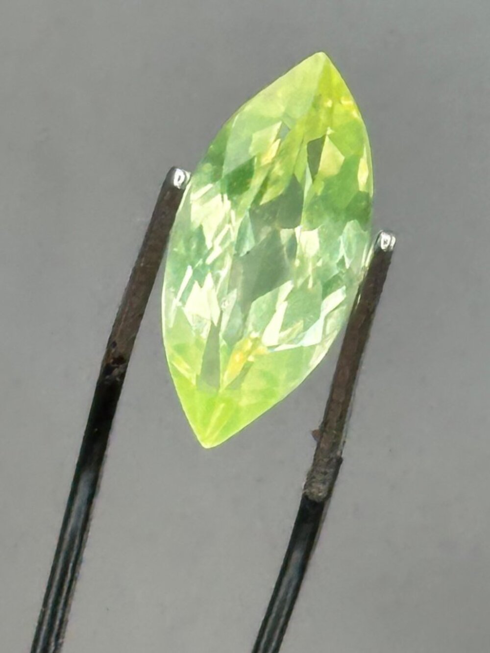 Certified Marquise Peridot Jewel